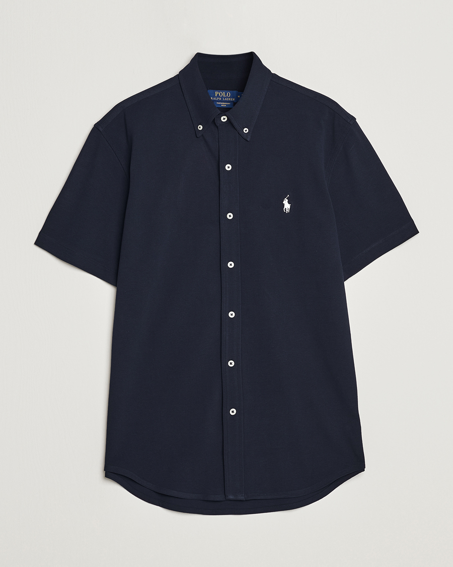 Mies | Kauluspaidat | Polo Ralph Lauren | Featherweight Mesh Short Sleeve Shirt Aviator Navy
