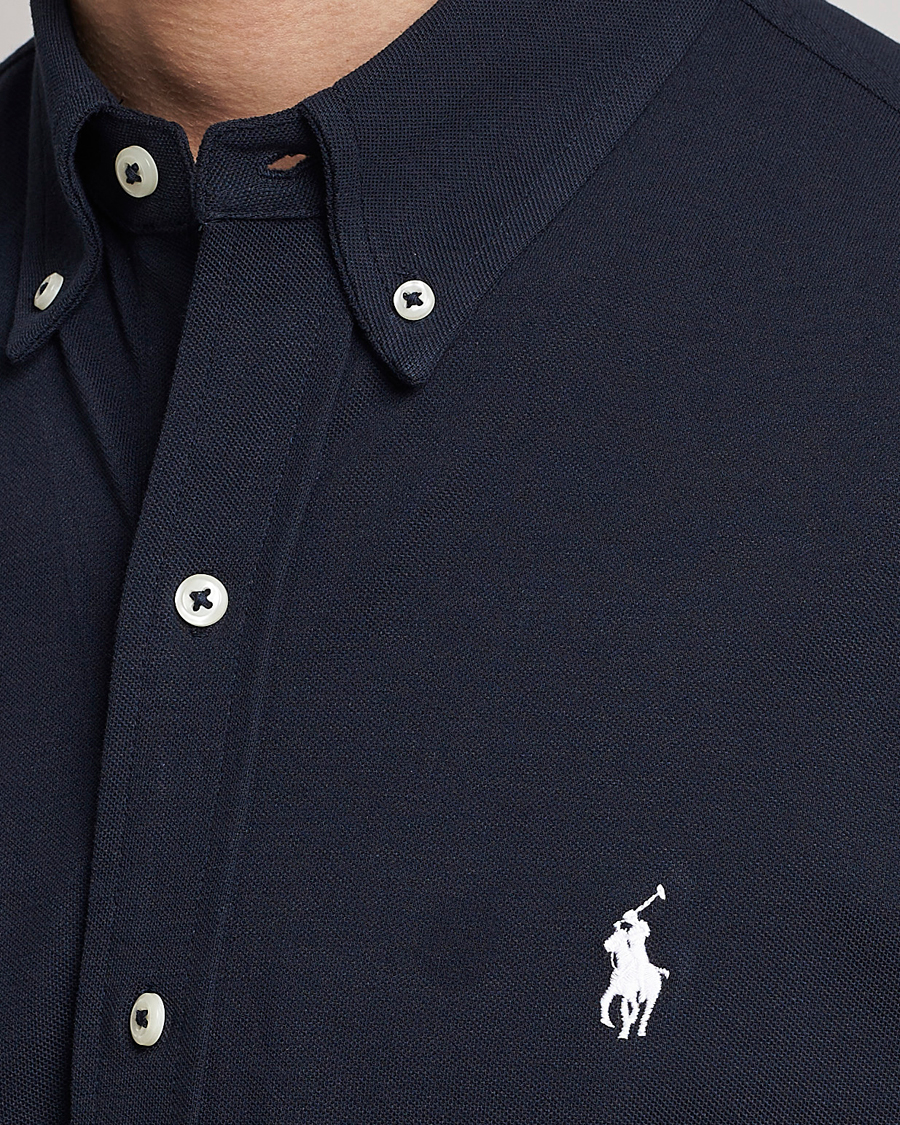 Mies | Kauluspaidat | Polo Ralph Lauren | Featherweight Mesh Short Sleeve Shirt Aviator Navy
