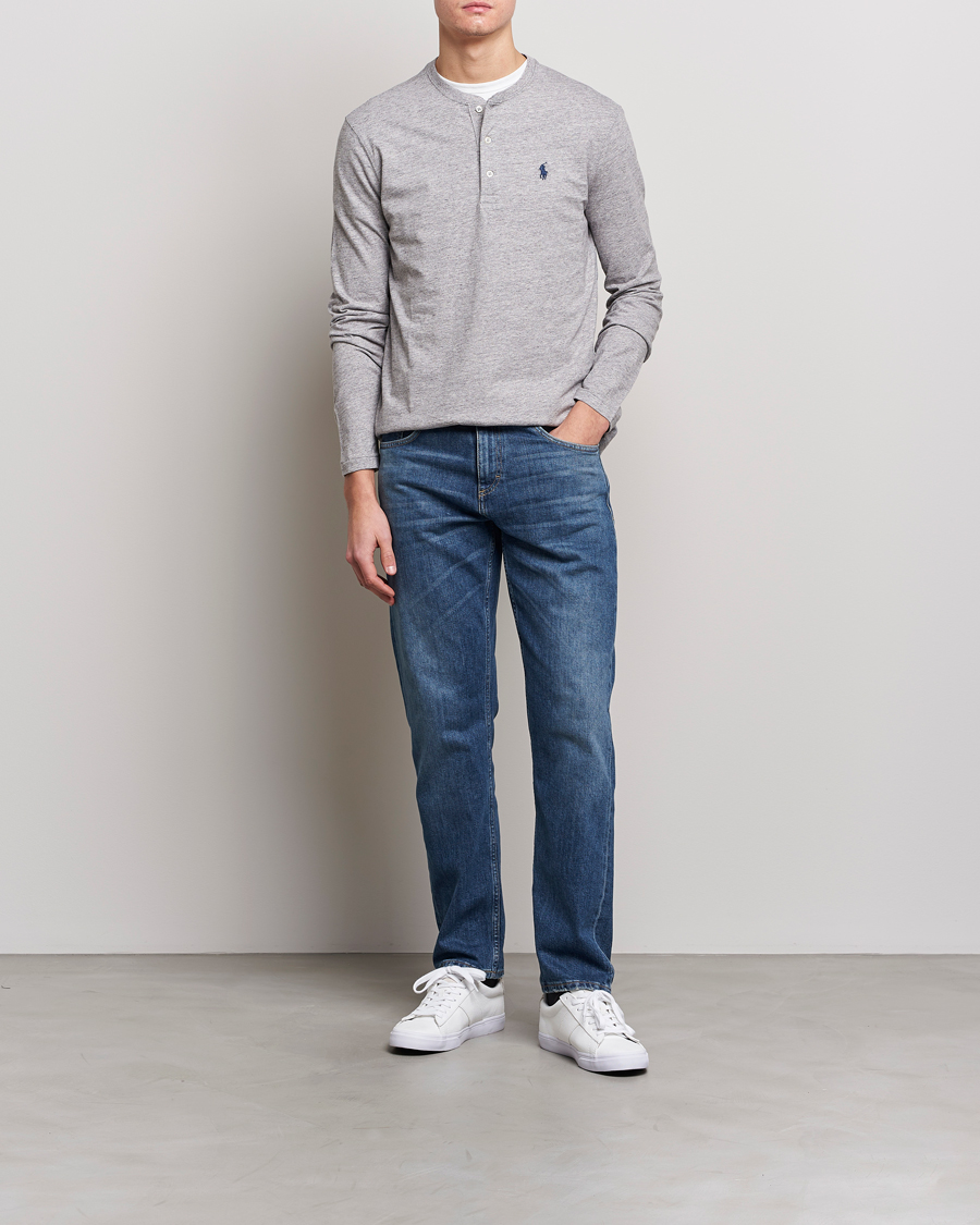 Mies | Puserot | Polo Ralph Lauren | Slub Jersey Henley Dark Vintage Heather