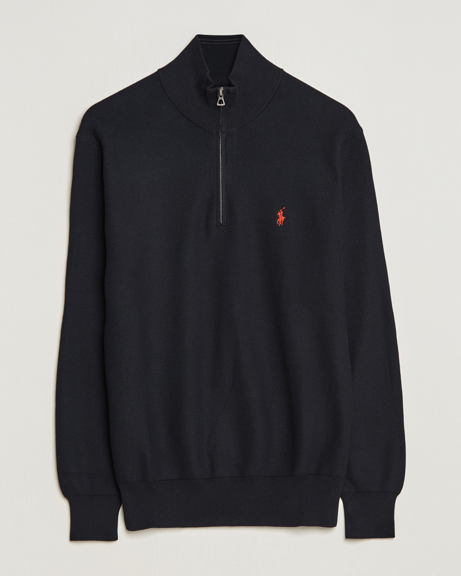 Mies | Puserot | Polo Ralph Lauren | Textured Half-Zip Black