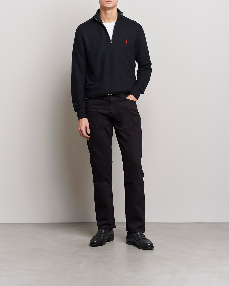 Mies | Puserot | Polo Ralph Lauren | Textured Half-Zip Black