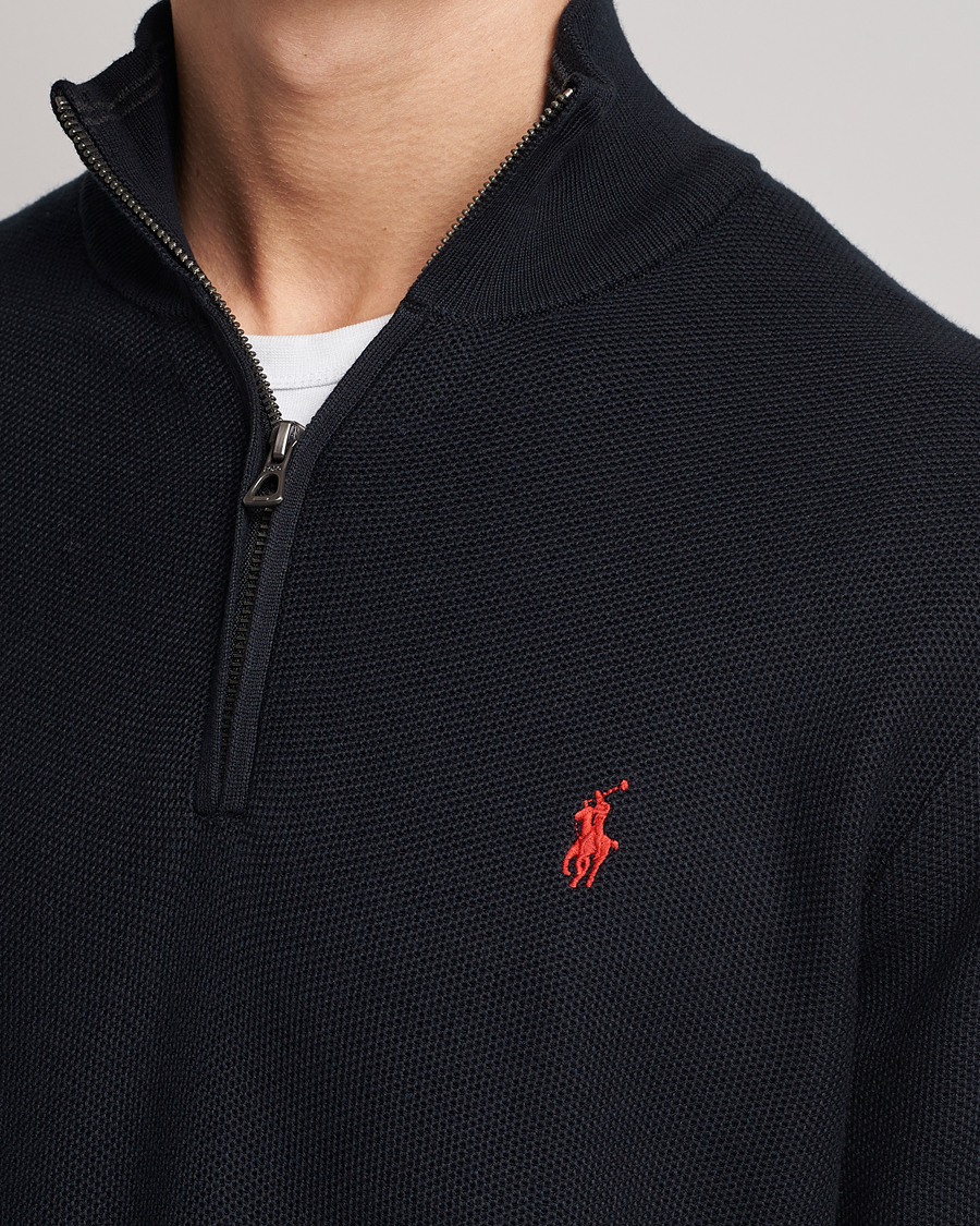Mies | Puserot | Polo Ralph Lauren | Textured Half-Zip Black