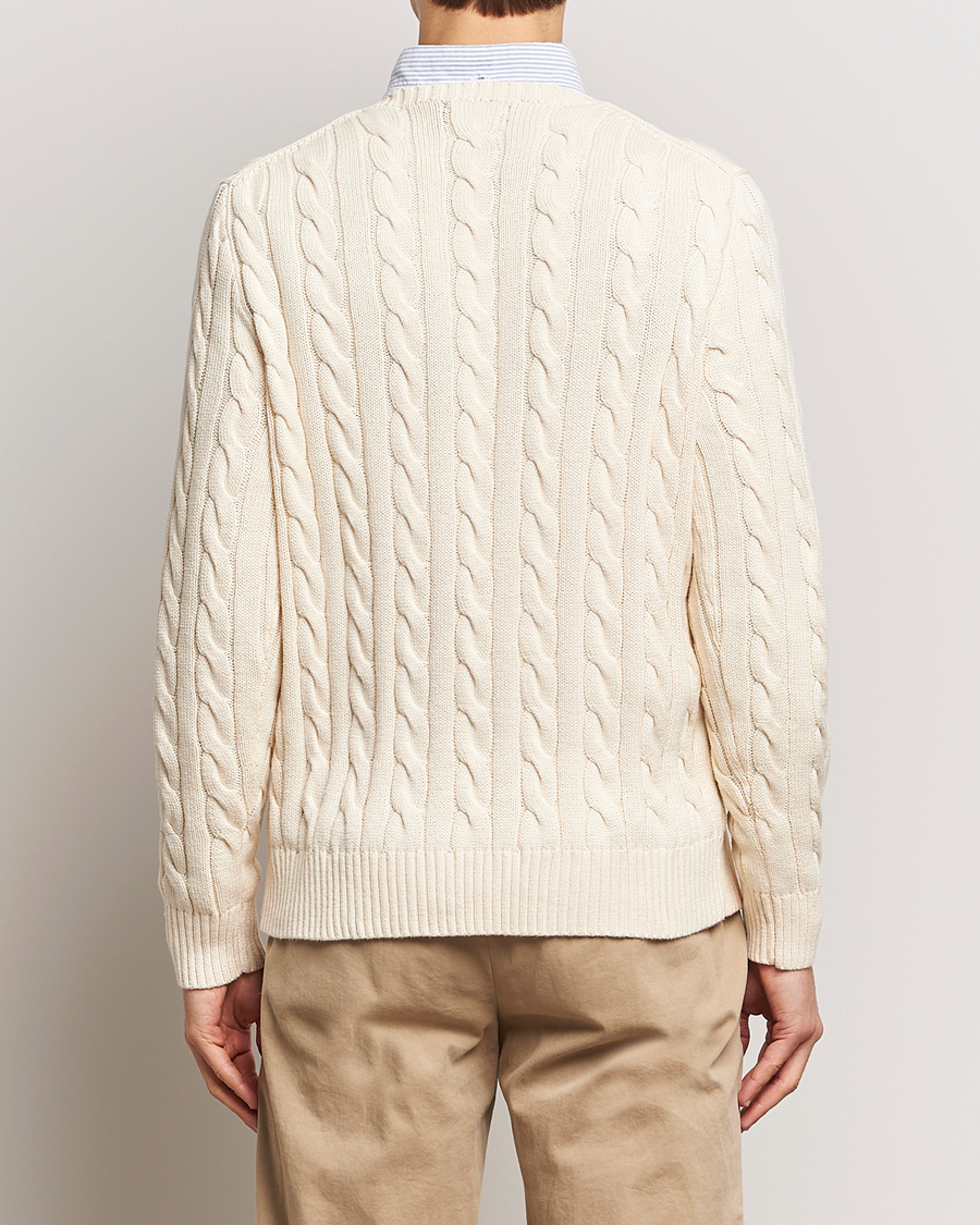 Mies | Puserot | Polo Ralph Lauren | Cotton Cable Pullover Andover Cream