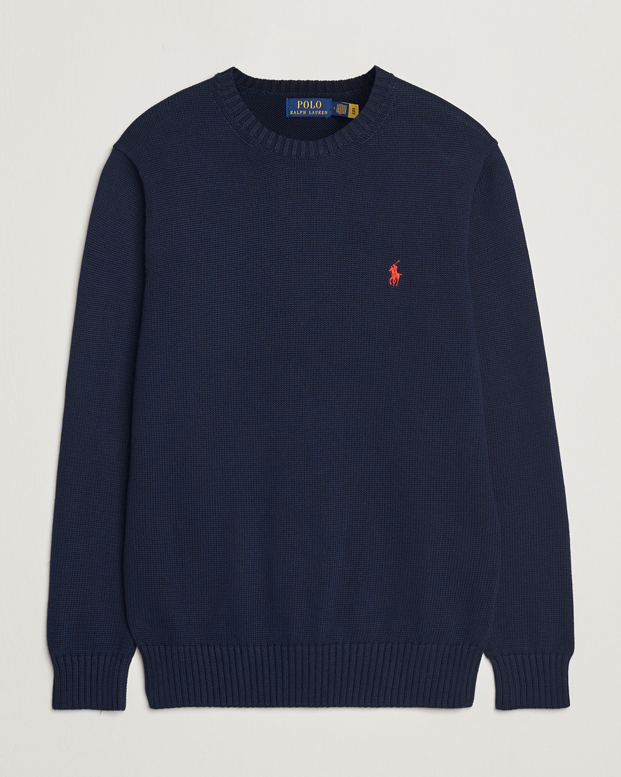 Mies | Puserot | Polo Ralph Lauren | Cotton Crew Neck Sweater Hunter Navy