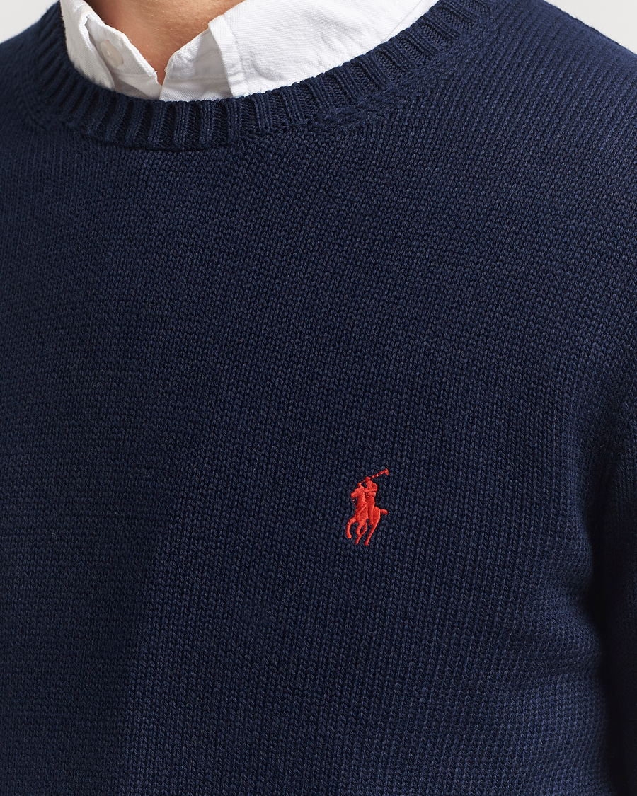 Mies | Puserot | Polo Ralph Lauren | Cotton Crew Neck Sweater Hunter Navy