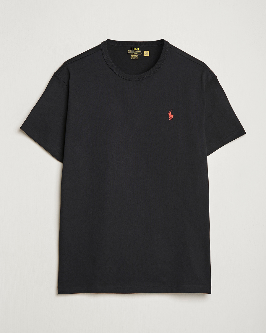 Mies | T-paidat | Polo Ralph Lauren | Heavyweight Crew Neck T-Shirt Black