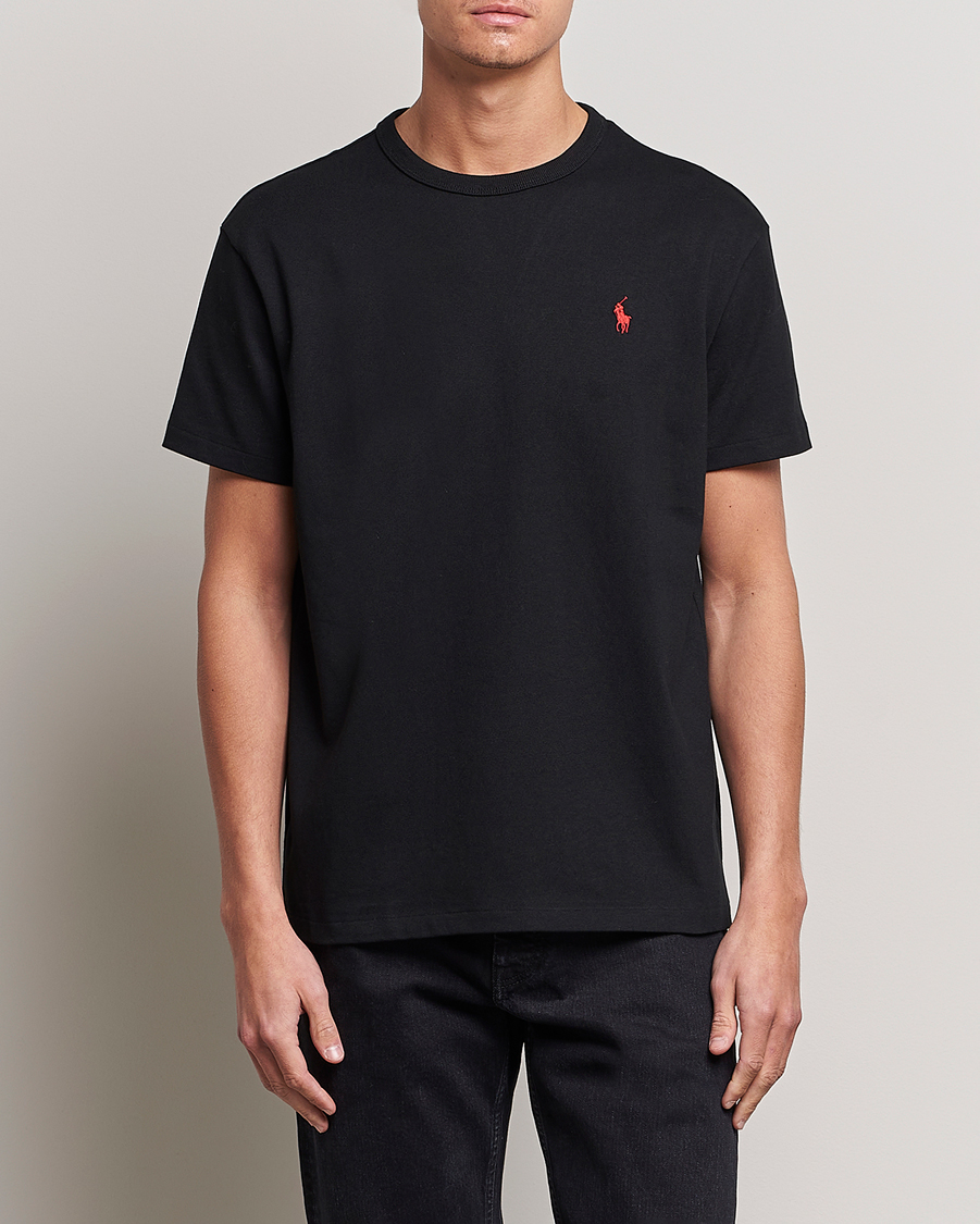 Mies | Lyhythihaiset t-paidat | Polo Ralph Lauren | Heavyweight Crew Neck T-Shirt Black