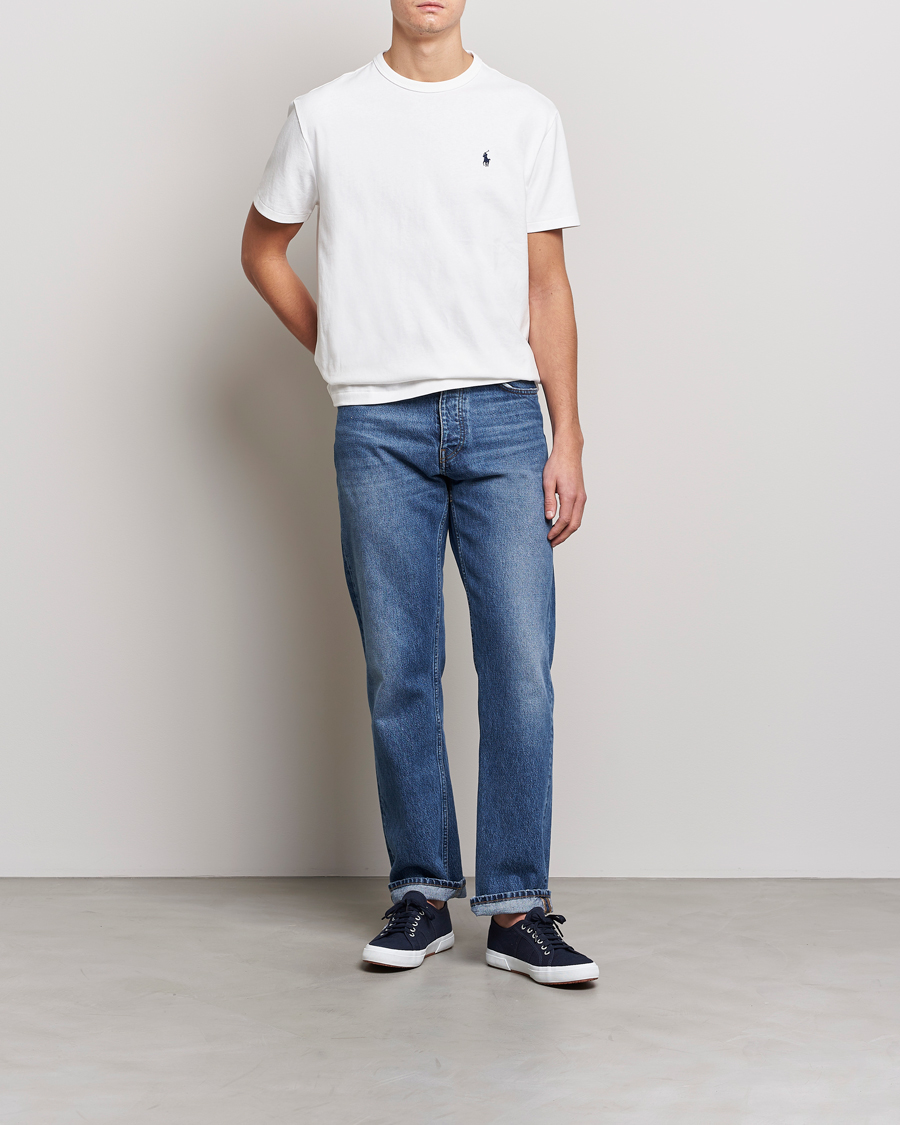 Mies | T-paidat | Polo Ralph Lauren | Heavyweight Crew Neck T-Shirt White