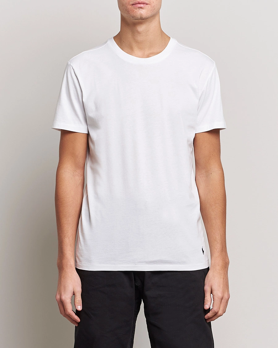 Mies | Alla produkter | Polo Ralph Lauren | 3-Pack Crew Neck Tee White/Black/Andover Heather
