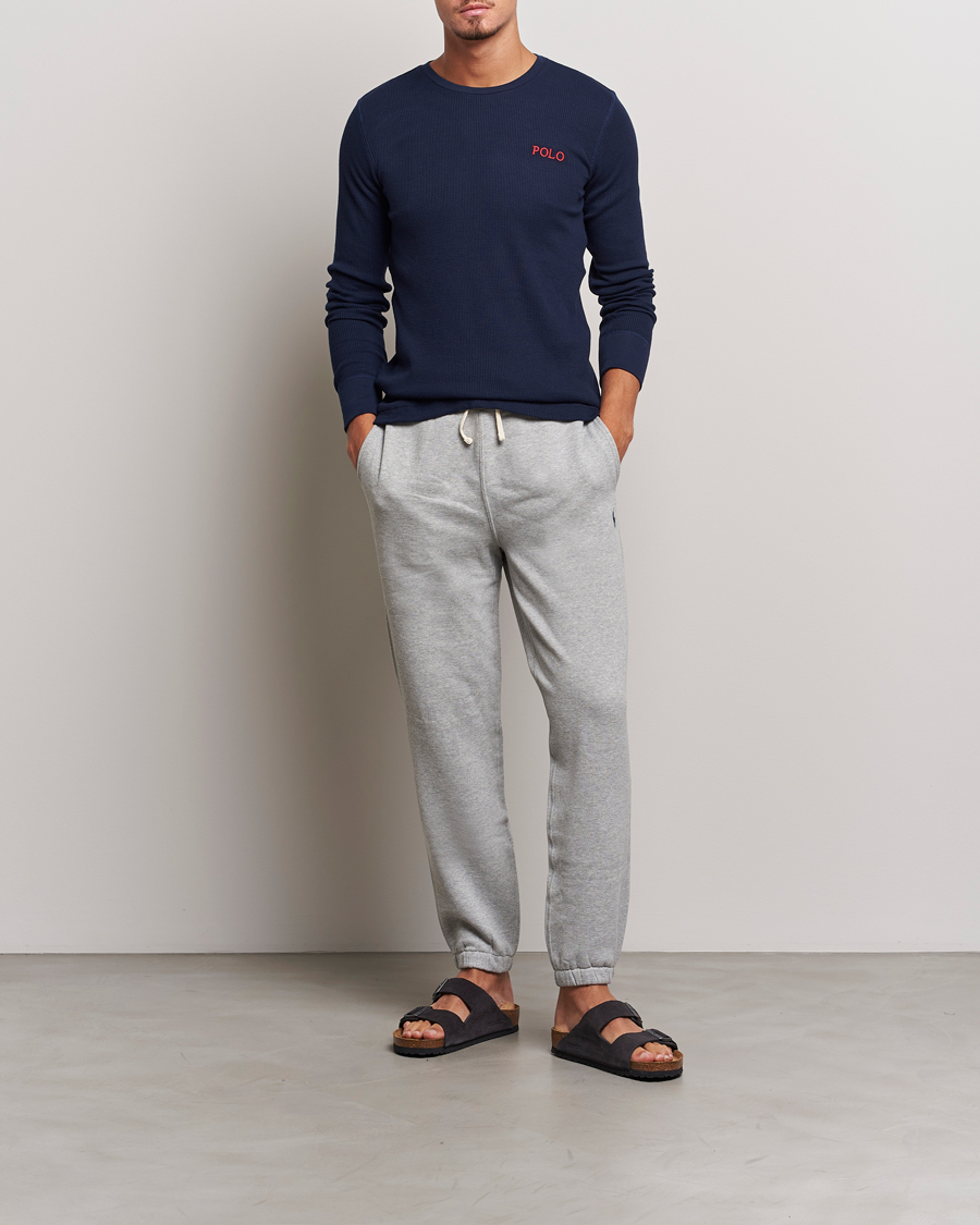 Mies | T-paidat | Polo Ralph Lauren | Waffle Long Sleeve Crew Neck Cruise Navy