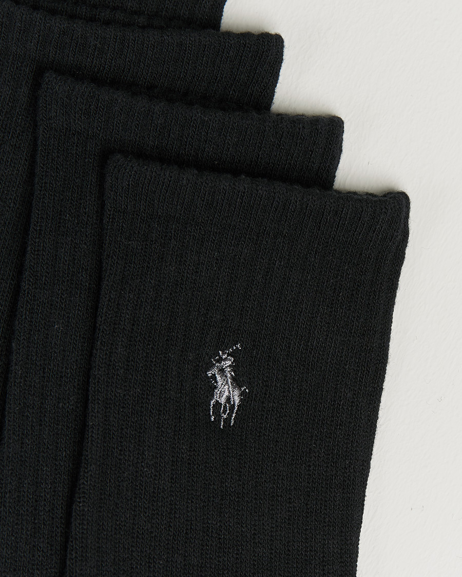 Mies | Preppy AuthenticGAMMAL | Polo Ralph Lauren | 6-Pack Cotton Crew Socks Black