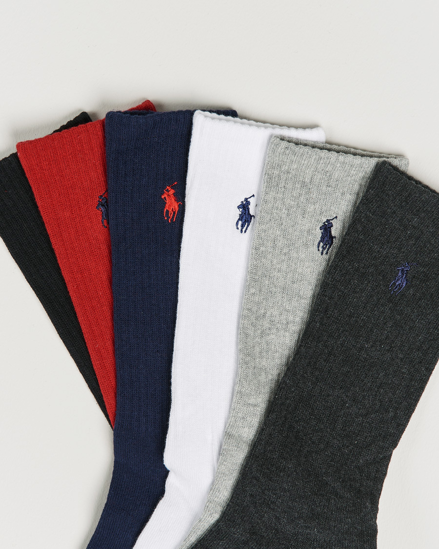 Mies | Alusvaatteet | Polo Ralph Lauren | 6-Pack Cotton Crew Socks Multi