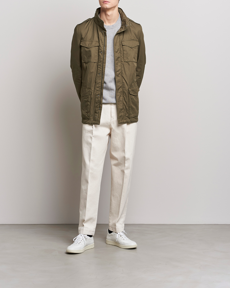 Mies | Takit | Herno | Cotton Field Jacket Army Green