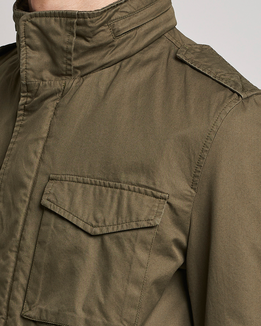 Mies | Takit | Herno | Cotton Field Jacket Army Green