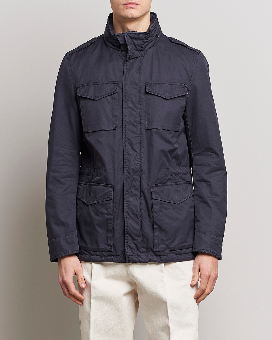 Mies | Herno | Herno | Cotton Field Jacket Navy