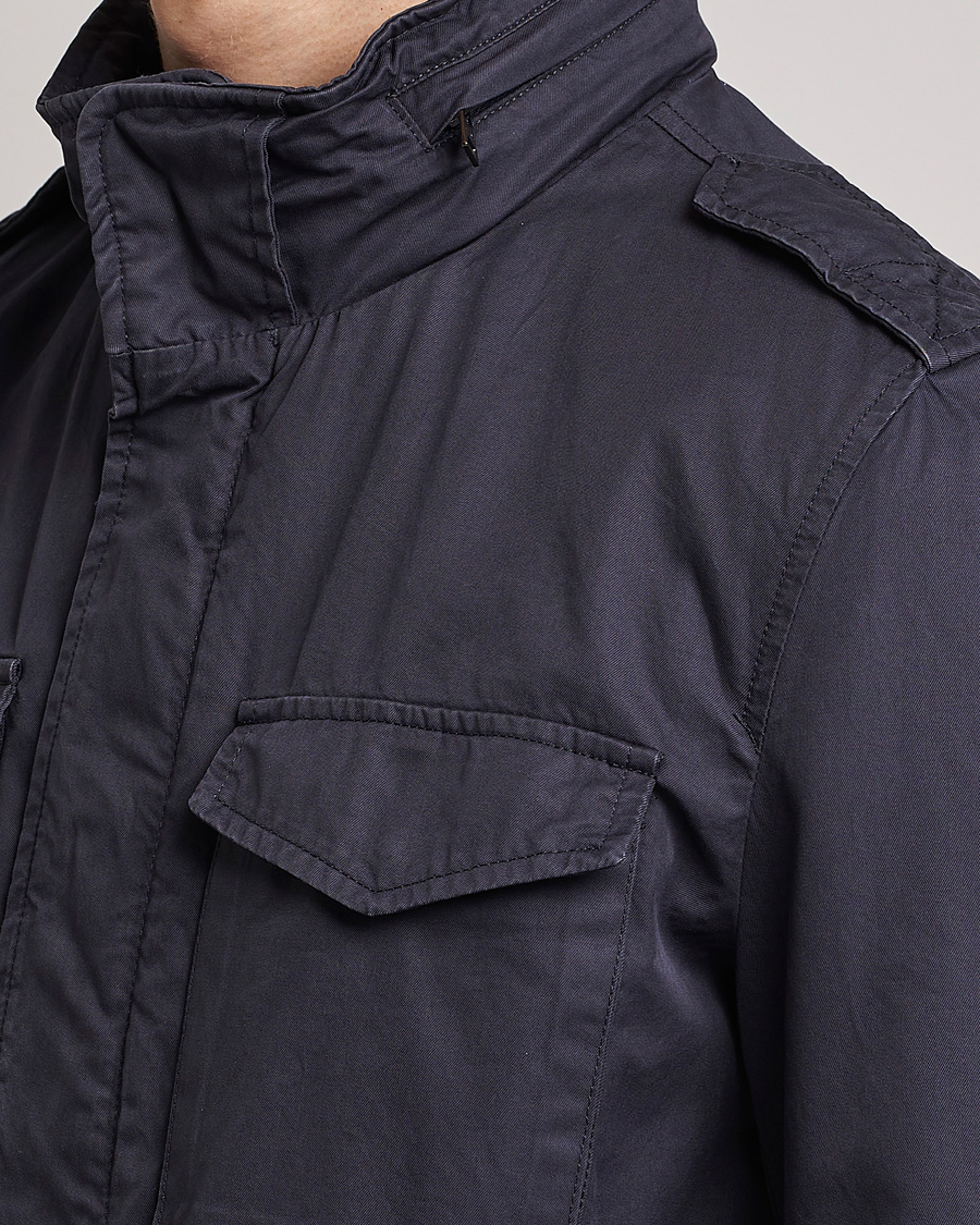 Mies | Takit | Herno | Cotton Field Jacket Navy