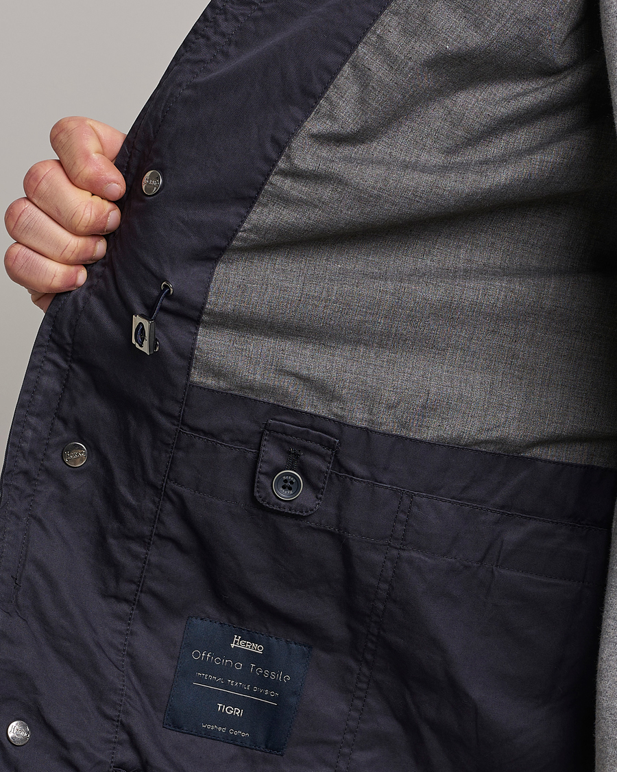 Mies | Takit | Herno | Cotton Field Jacket Navy