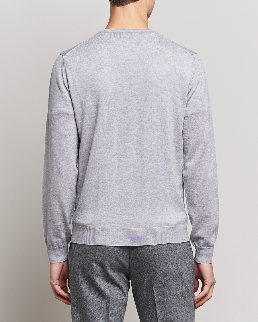 Mies | Puserot | Stenströms | Merino Crew Neck Light Grey