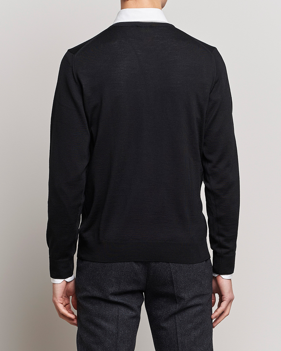 Mies | Puserot | Stenströms | Merino Crew Neck Black