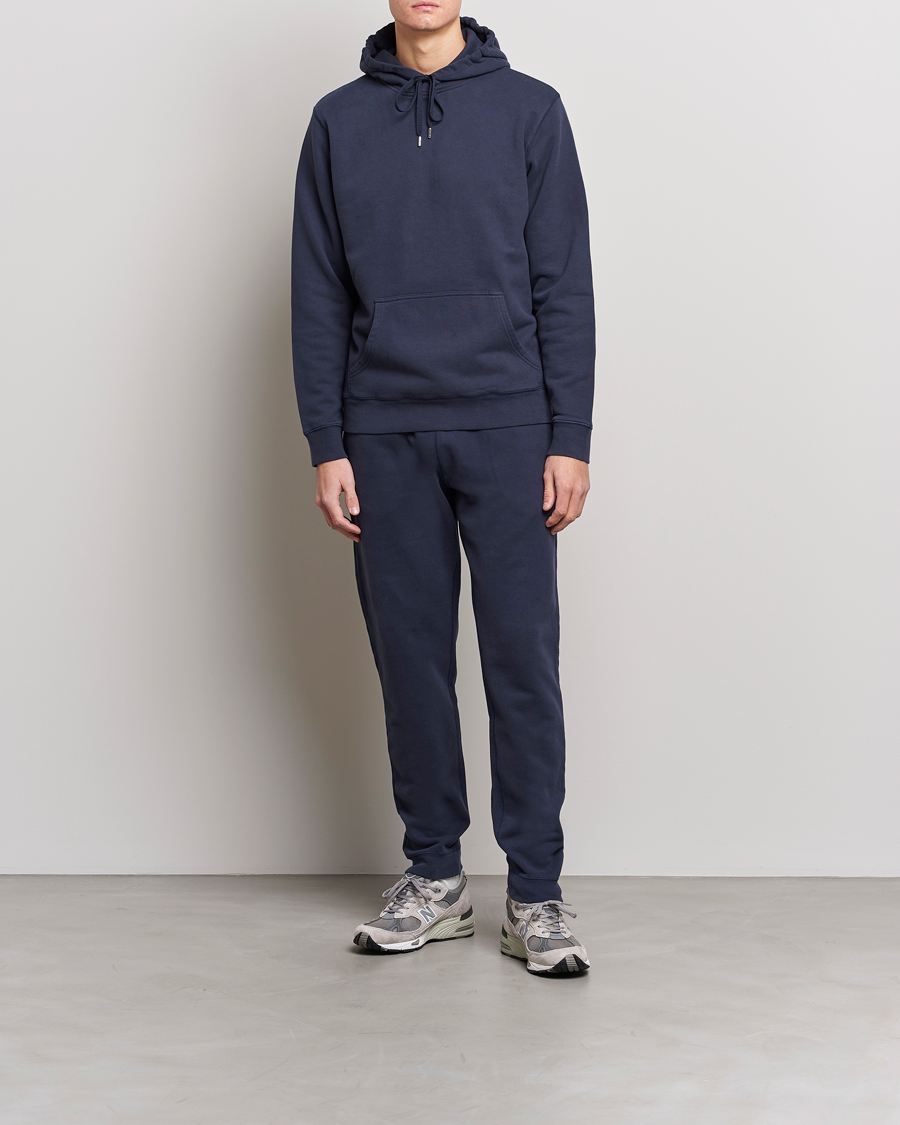 Mies | Housut | Sunspel | Cotton Loopback Track Pants Navy