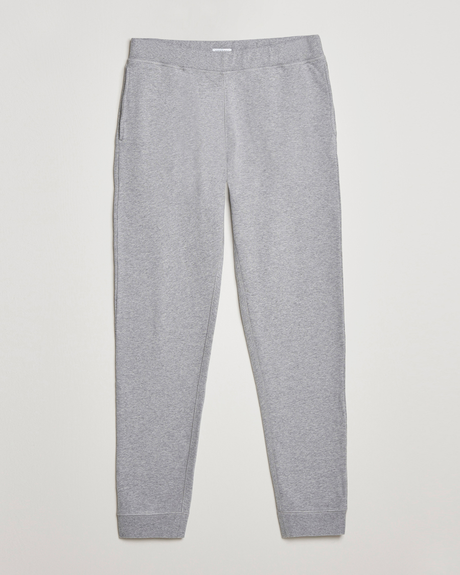 Mies | Housut | Sunspel | Cotton Loopback Track Pants Grey Melange