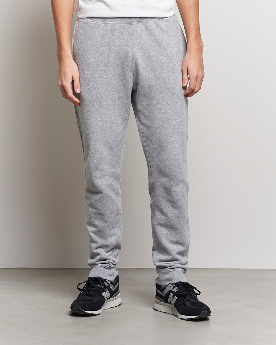 Mies | Housut | Sunspel | Cotton Loopback Track Pants Grey Melange
