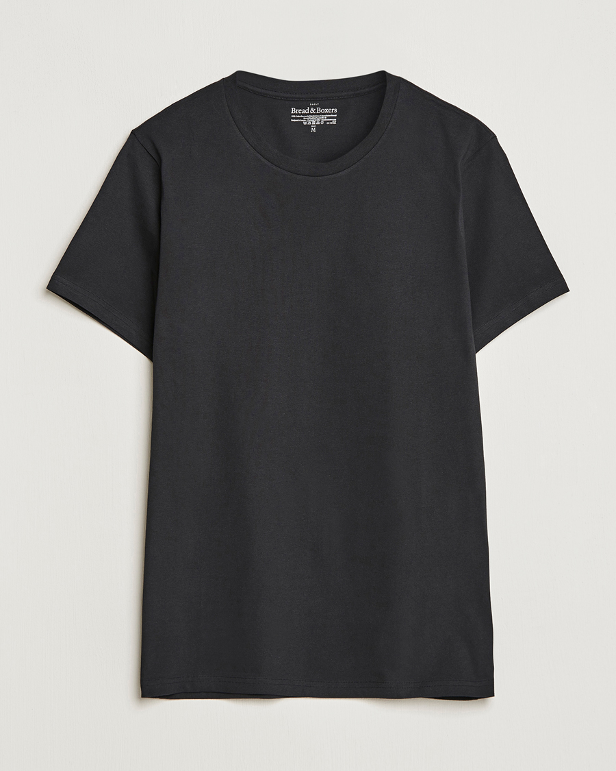 Mies | T-paidat | Bread & Boxers | Crew Neck Regular T-Shirt Black