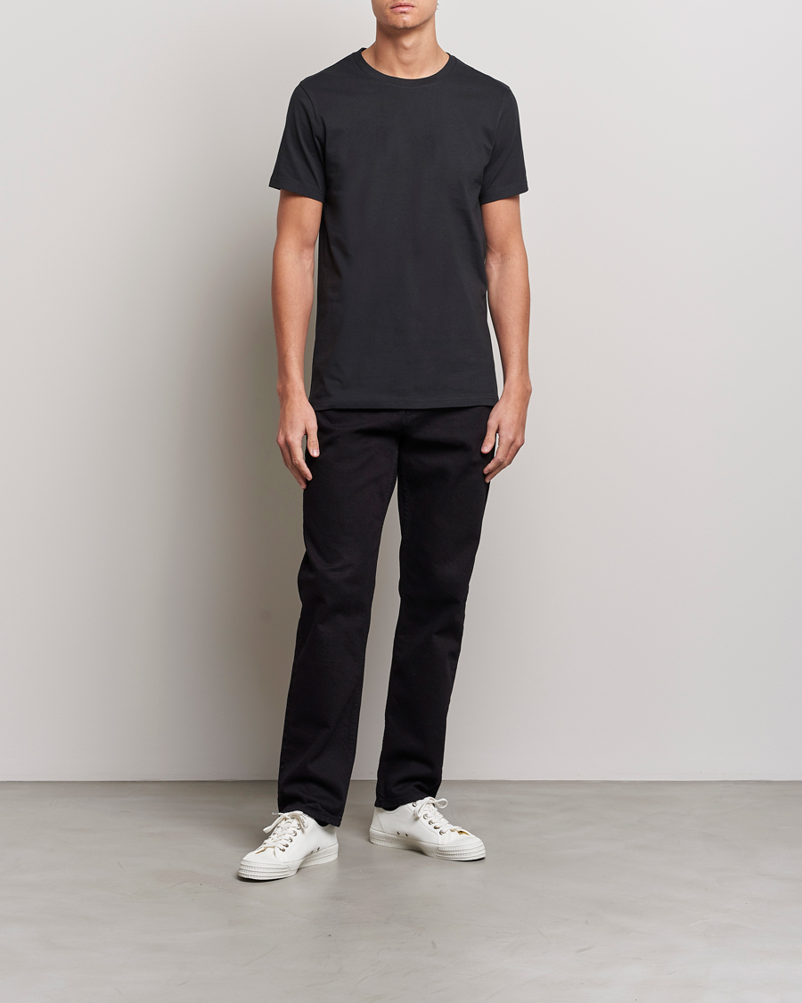 Mies | T-paidat | Bread & Boxers | Crew Neck Regular T-Shirt Black