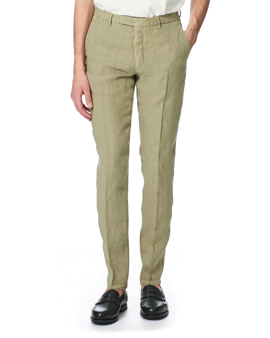 Mies | Puvut | Boglioli | K Jacket Patch Pocket Linen Suit Sage Green