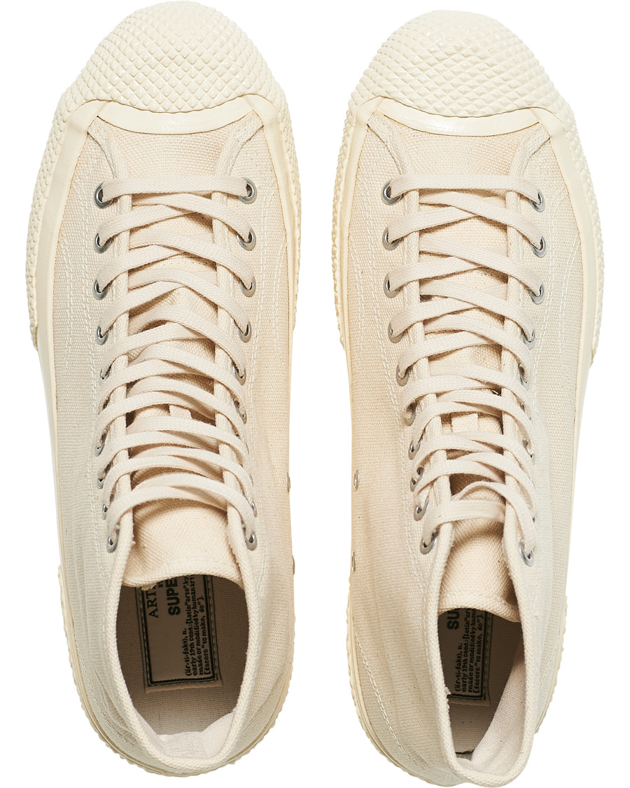 Mies | Superga Artifact MS Japanese Canvas High Sneaker White Mastice | Superga | Artifact MS Japanese Canvas High Sneaker White Mastice