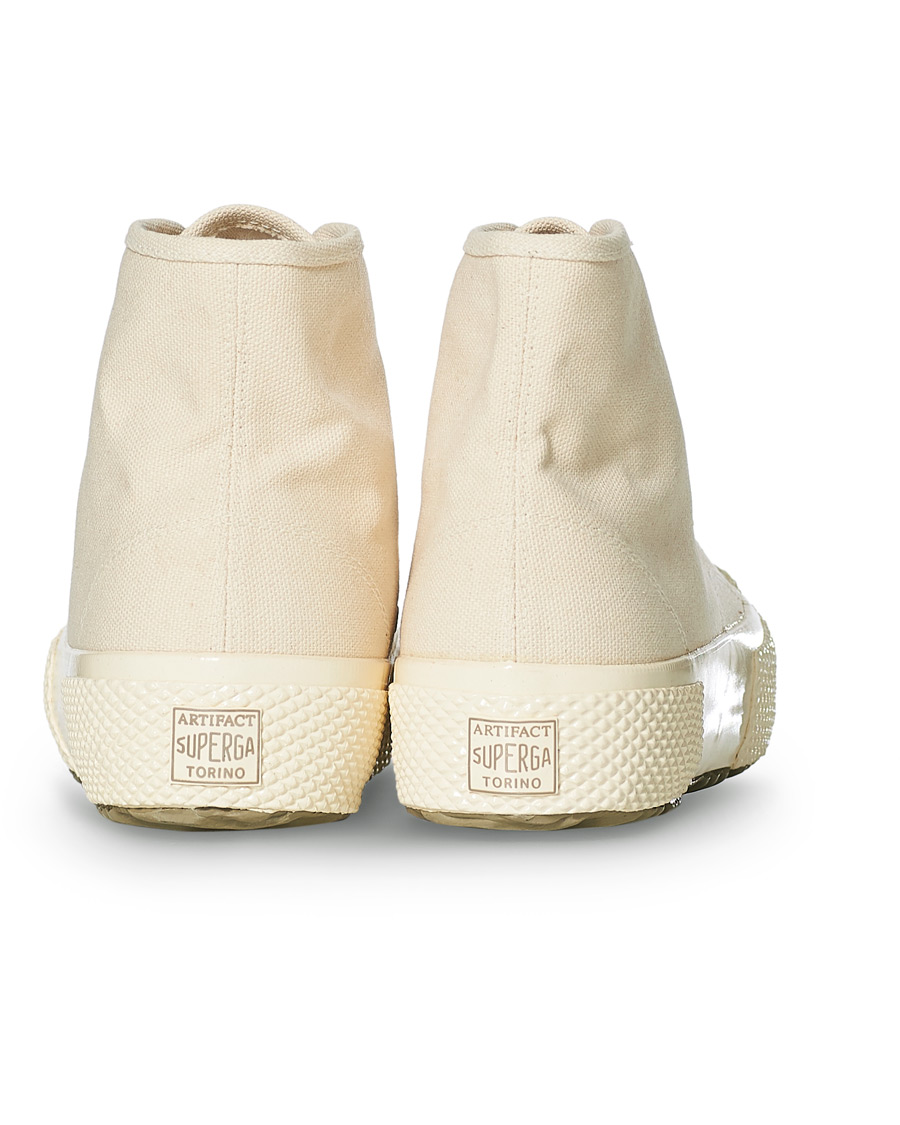 Mies | Superga Artifact MS Japanese Canvas High Sneaker White Mastice | Superga | Artifact MS Japanese Canvas High Sneaker White Mastice