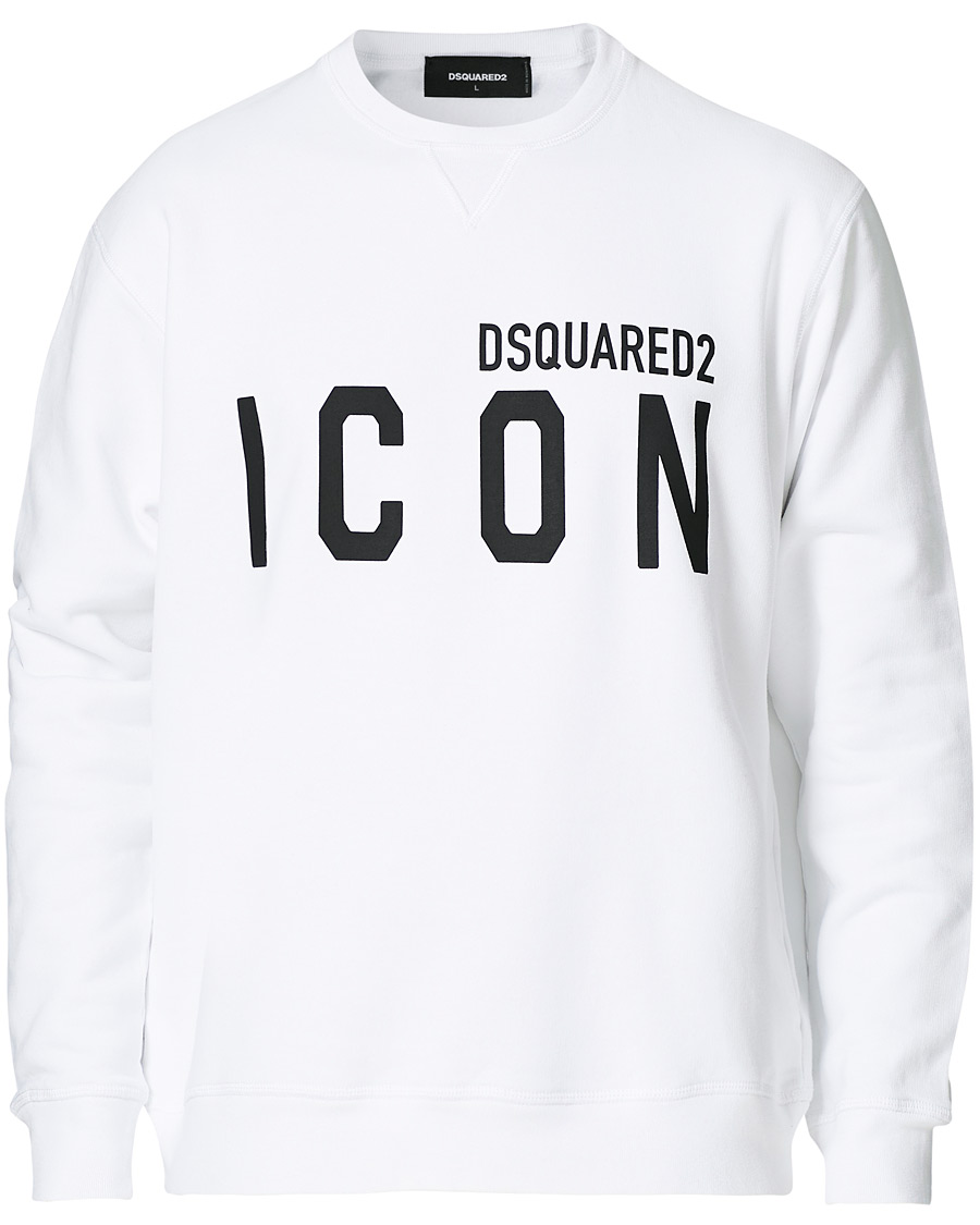 Mies | Puserot | Dsquared2 | Icon Sweatshirt White