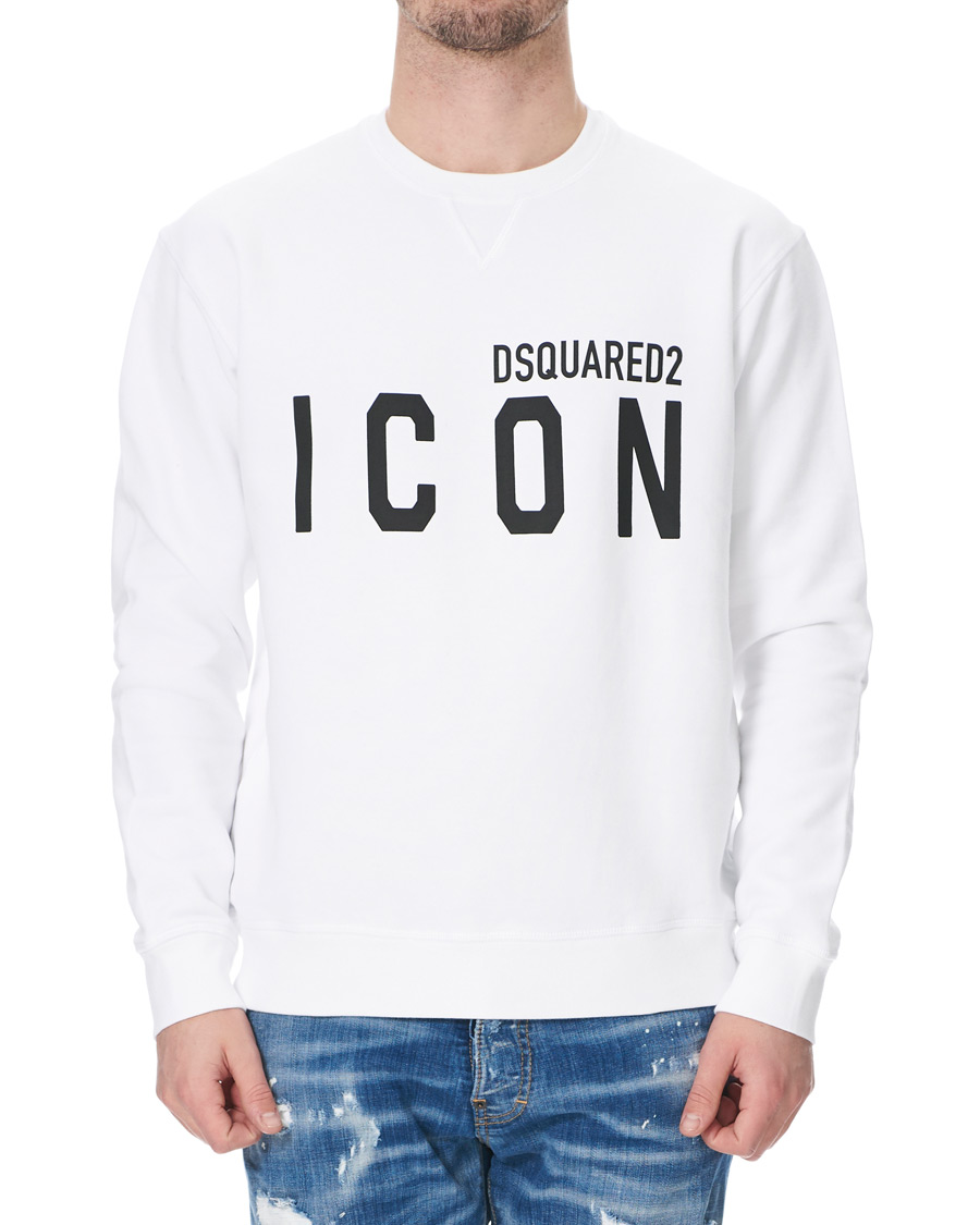 Mies | Puserot | Dsquared2 | Icon Sweatshirt White