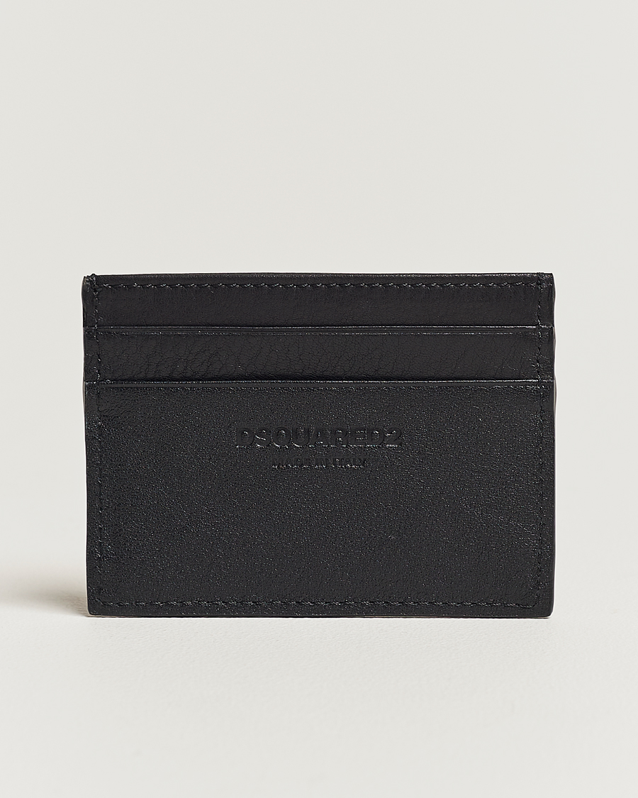 Mies | Lompakot | Dsquared2 | Icon Leather Card Holder Black