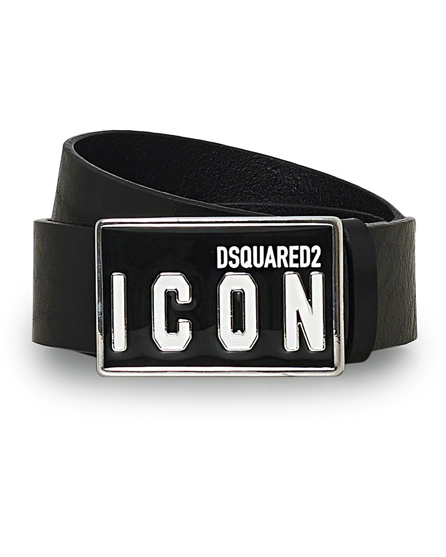 Mies | Dsquared2 Icon Plaque Belt Black | Dsquared2 | Icon Plaque Belt Black