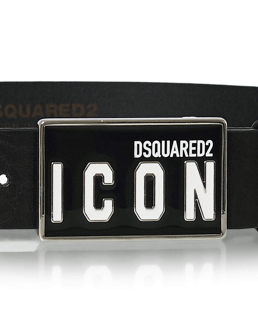 Mies | Dsquared2 Icon Plaque Belt Black | Dsquared2 | Icon Plaque Belt Black