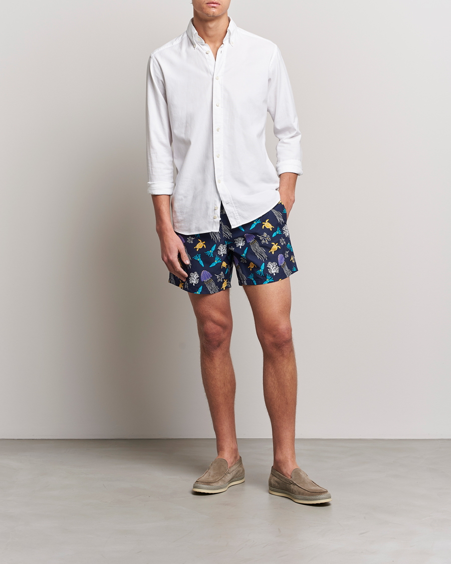 Mies | Uimahousut | Vilebrequin | Moorea Swim Shorts Navy Blue