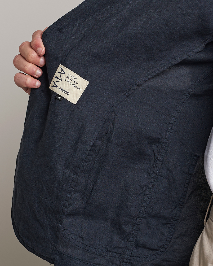 Mies | Pikkutakit | Aspesi | Samuraki Linen Blazer Navy