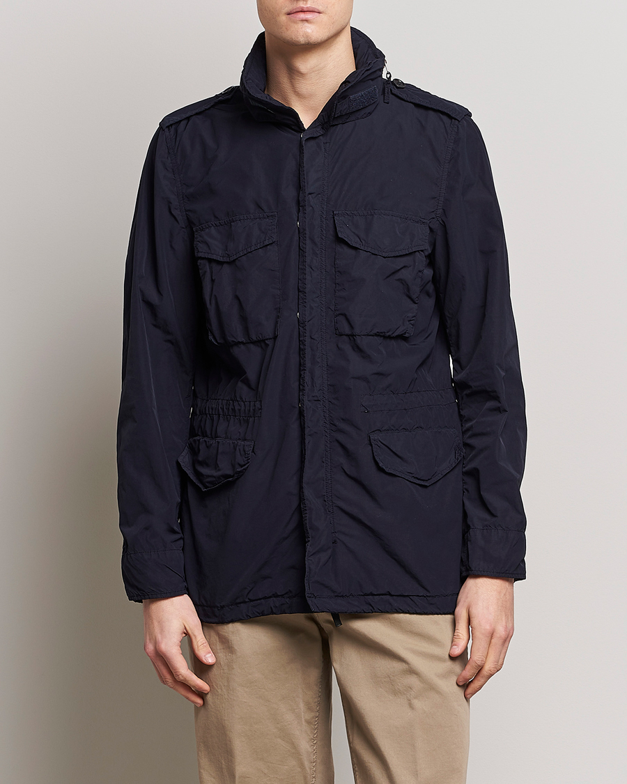 Mies | Aspesi | Aspesi | Giubotto Garment Dyed Field Jacket Navy