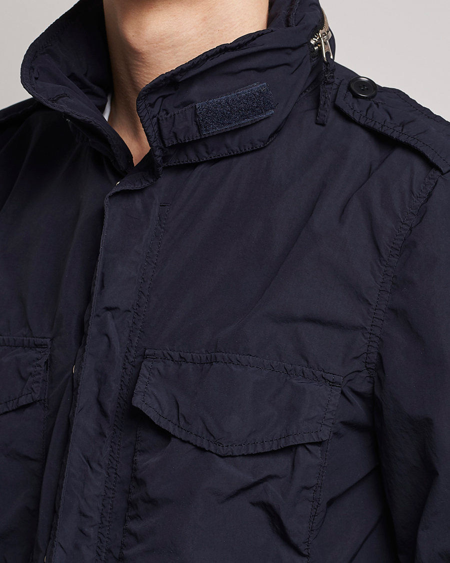 Mies | Takit | Aspesi | Giubotto Garment Dyed Field Jacket Navy