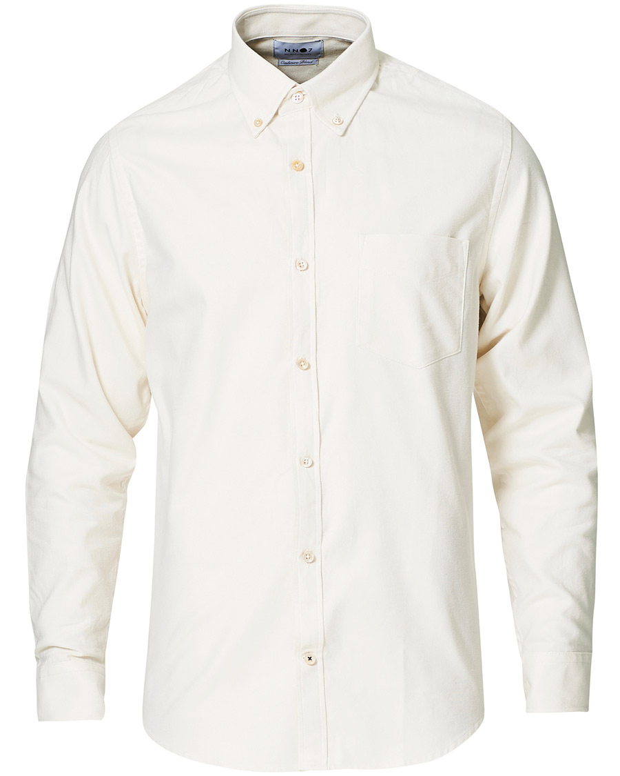 Mies | Kauluspaidat | NN07 | Levon Oxford/Cashmere Shirt Egg White