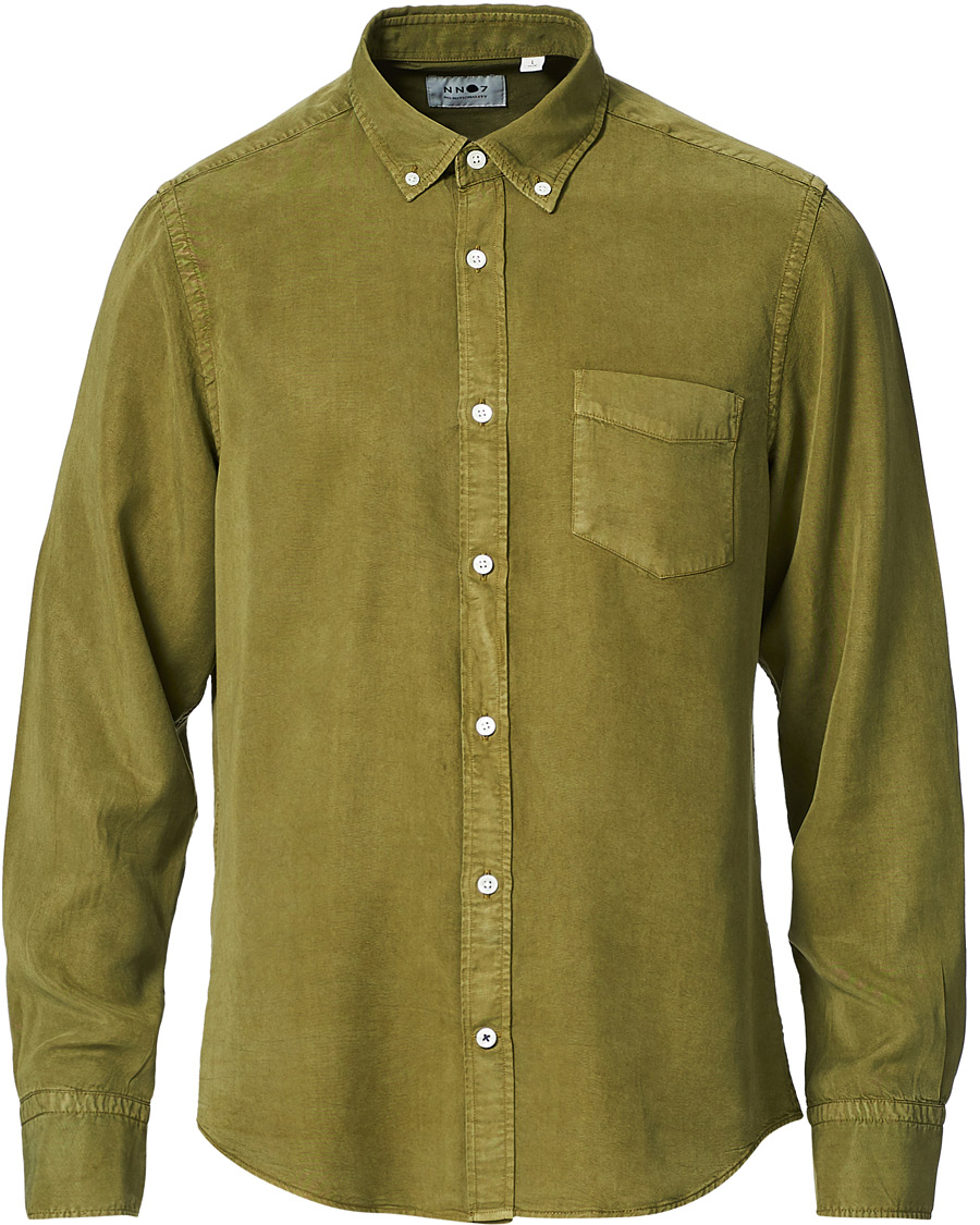 Mies | Kauluspaidat | NN07 | Manza Tencel Shirt Green
