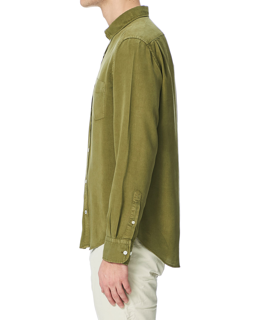 Mies | Kauluspaidat | NN07 | Manza Tencel Shirt Green
