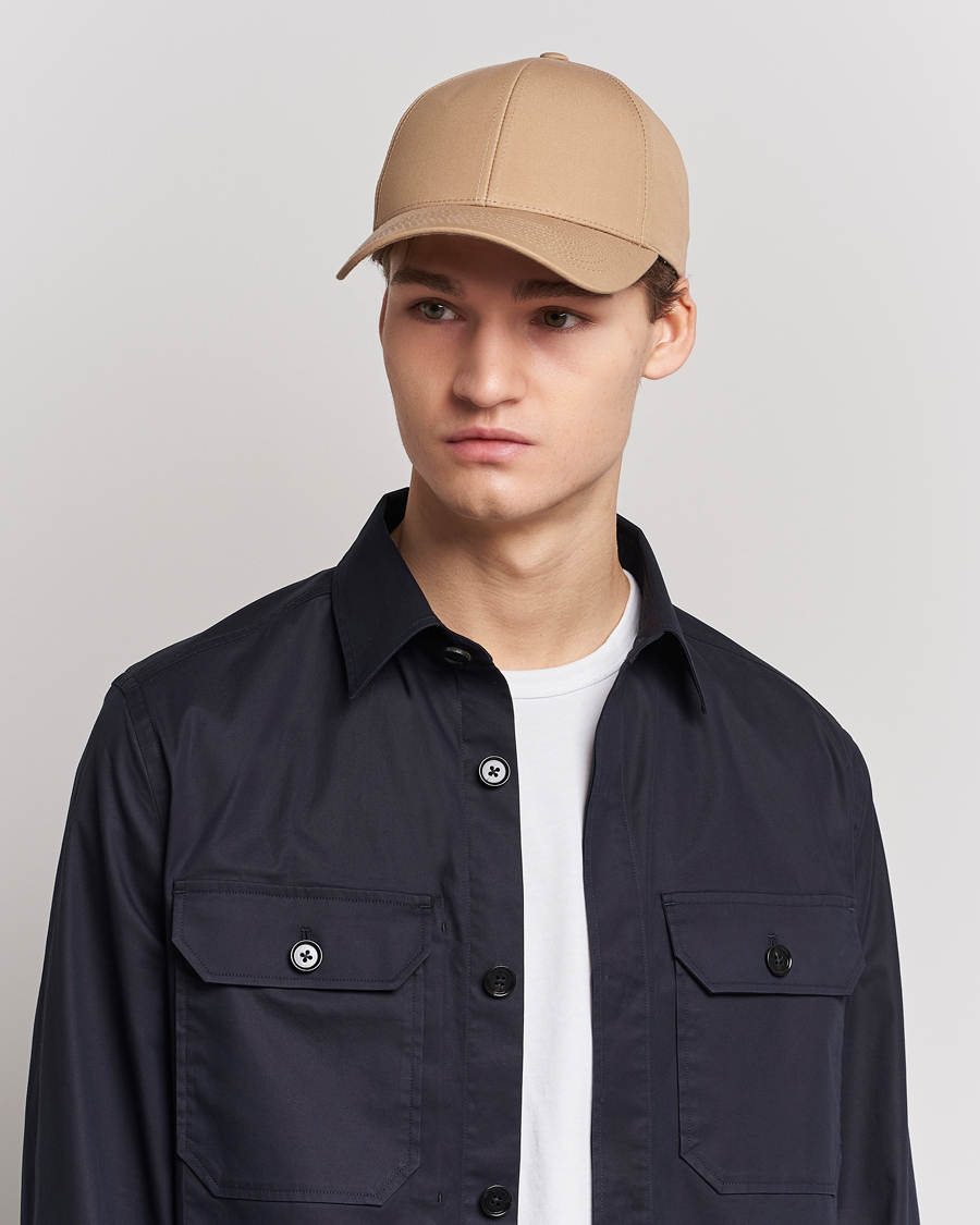 Mies | Päähineet | Varsity Headwear | Cotton Baseball Cap Sand Beige