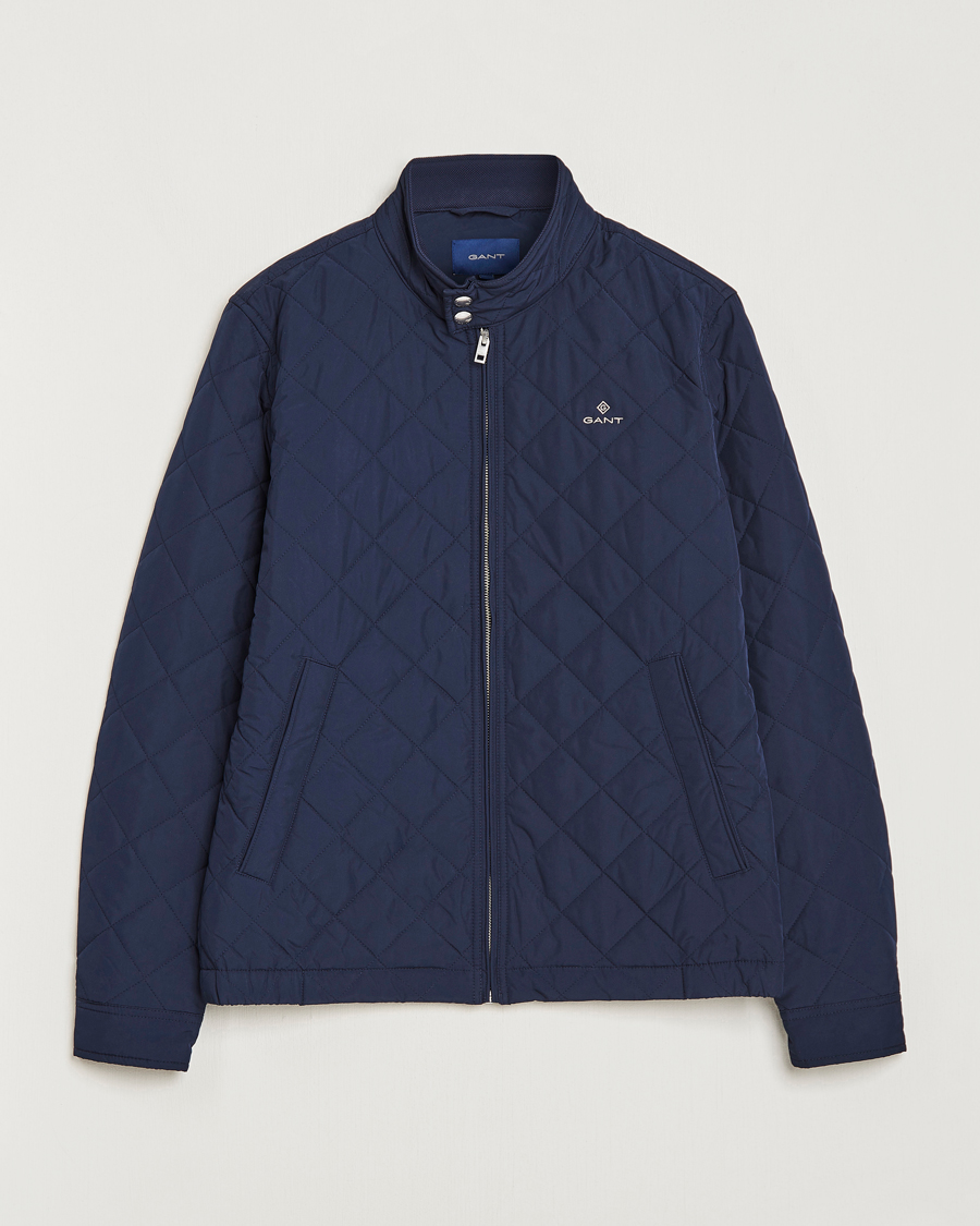 Mies |  | GANT | The Quilted Windcheater Evening Blue