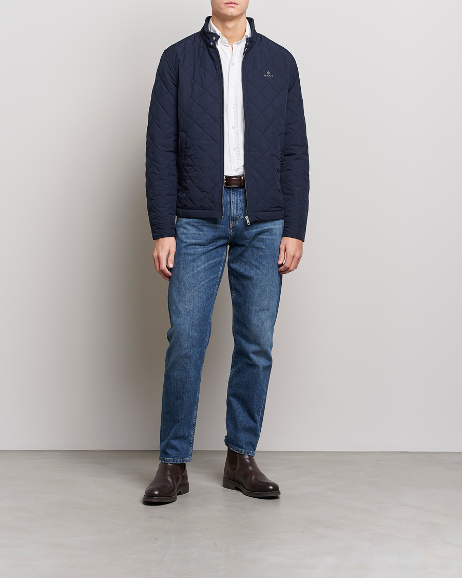 Mies | Takit | GANT | The Quilted Windcheater Evening Blue