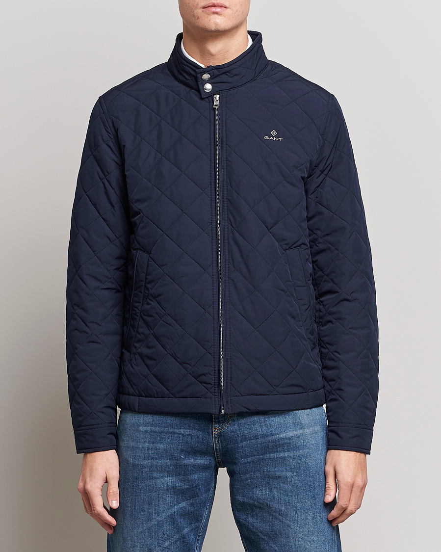 Mies | GANT | GANT | The Quilted Windcheater Evening Blue