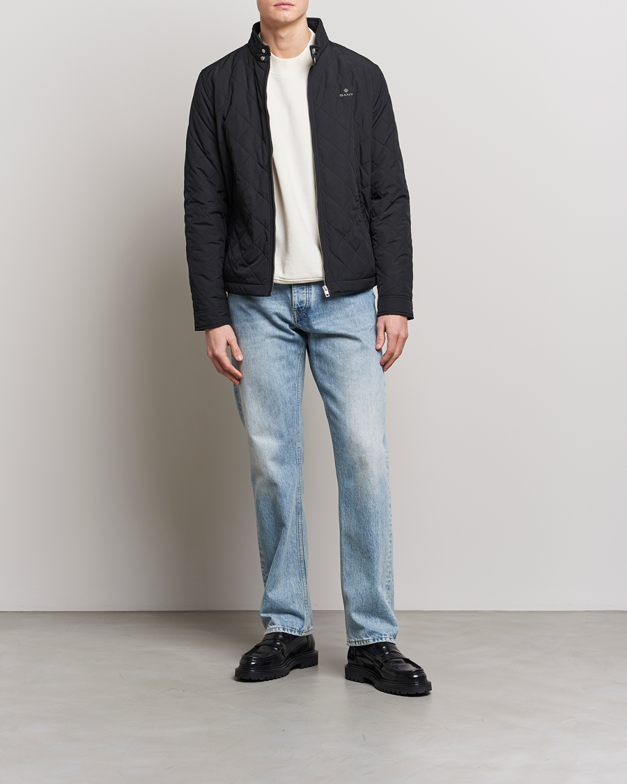 Mies | Tikkitakit | GANT | The Quilted Windcheater Black