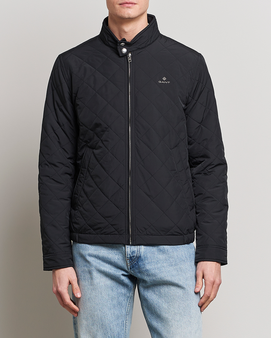 Mies | GANT | GANT | The Quilted Windcheater Black