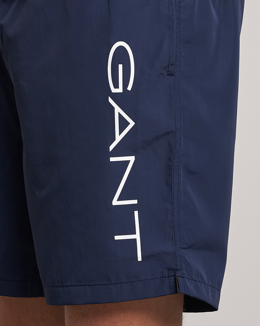 Mies | Uimahousut | GANT | Lightweight Logo Swimshorts Marine
